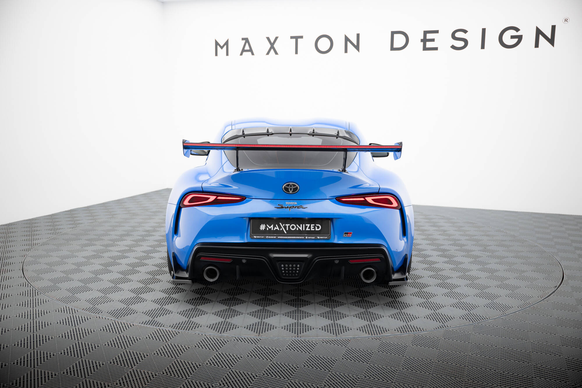 CARBON SPOILER WITH EXTERNAL BRACKETS UPRIGHTS + LED SUITABLE FOR TOYOTA SUPRA MK5 – MAXTON DESIGN - 7