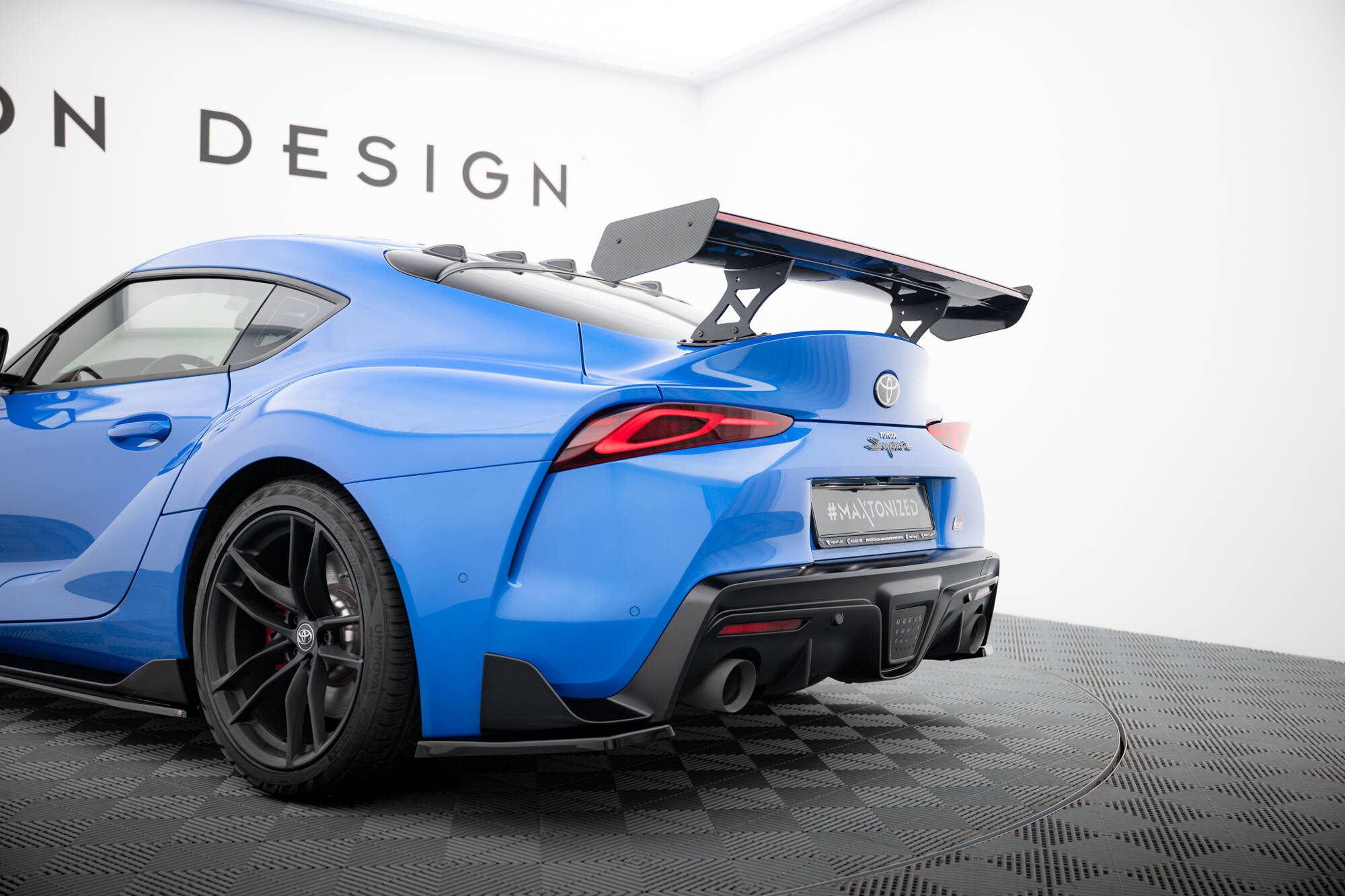 CARBON SPOILER WITH EXTERNAL BRACKETS UPRIGHTS + LED SUITABLE FOR TOYOTA SUPRA MK5 – MAXTON DESIGN - 11