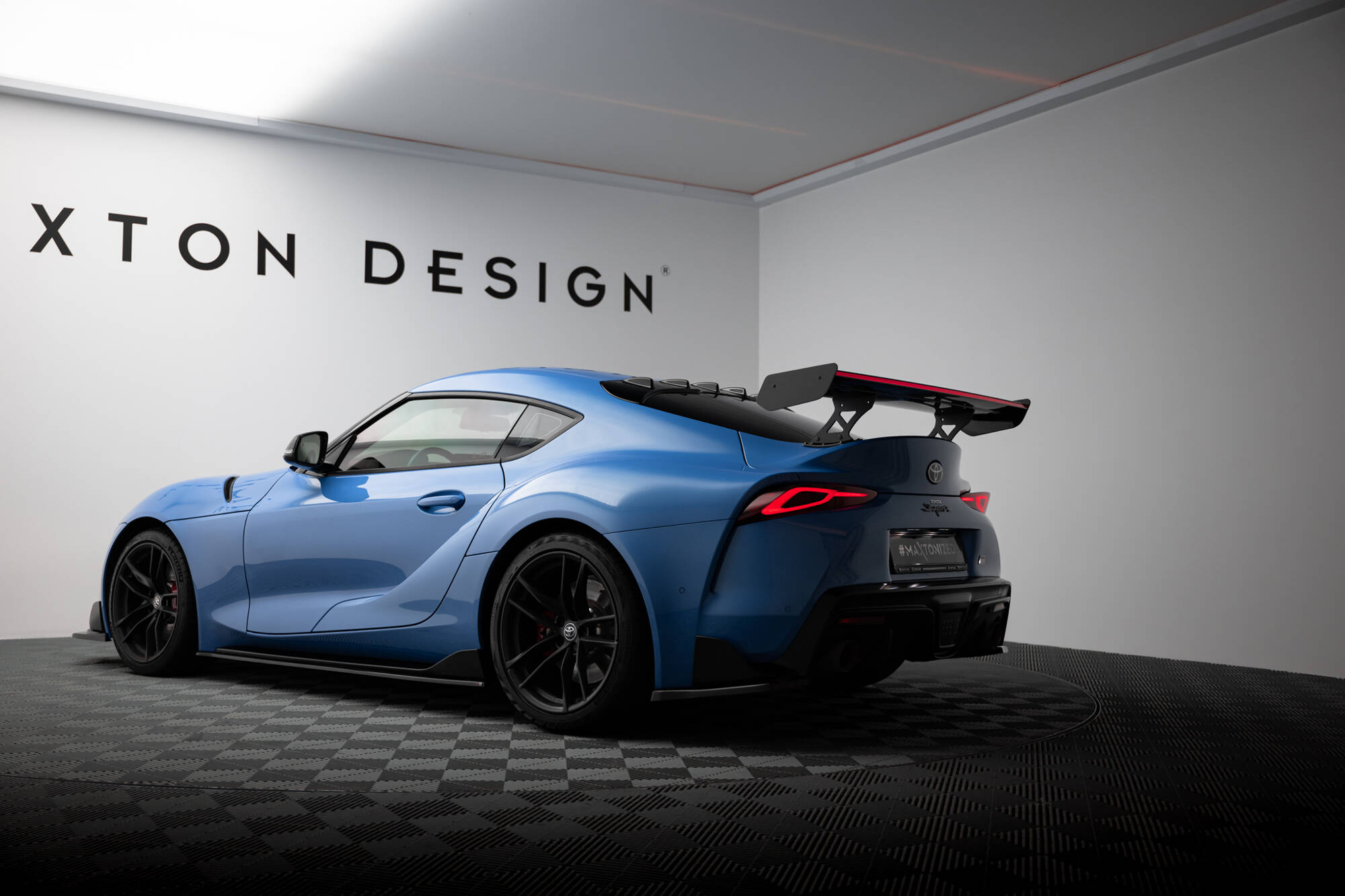 CARBON SPOILER WITH EXTERNAL BRACKETS UPRIGHTS + LED SUITABLE FOR TOYOTA SUPRA MK5 – MAXTON DESIGN - 13