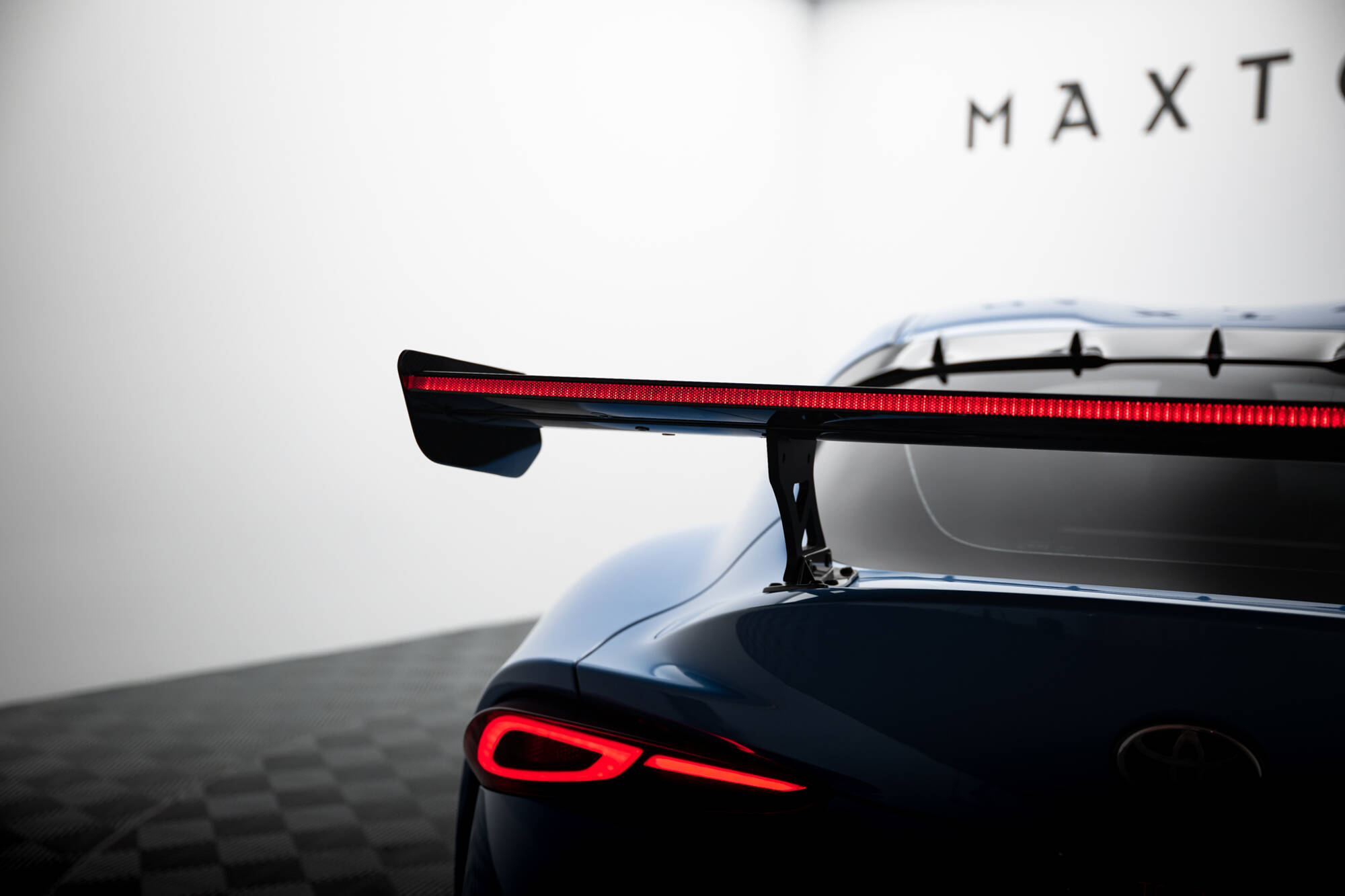 CARBON SPOILER WITH EXTERNAL BRACKETS UPRIGHTS + LED SUITABLE FOR TOYOTA SUPRA MK5 – MAXTON DESIGN - 14