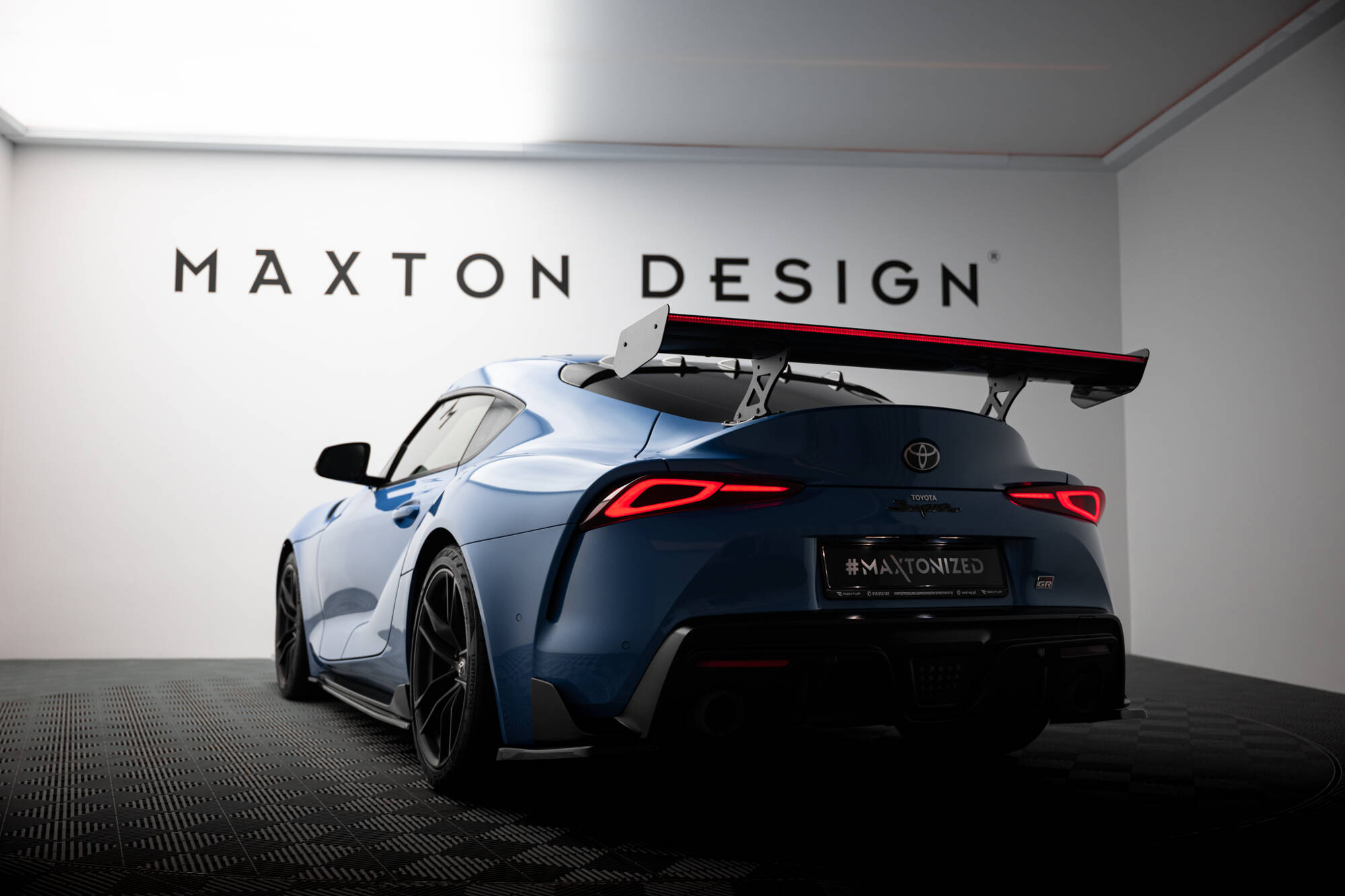 CARBON SPOILER WITH EXTERNAL BRACKETS UPRIGHTS + LED SUITABLE FOR TOYOTA SUPRA MK5 – MAXTON DESIGN - 20