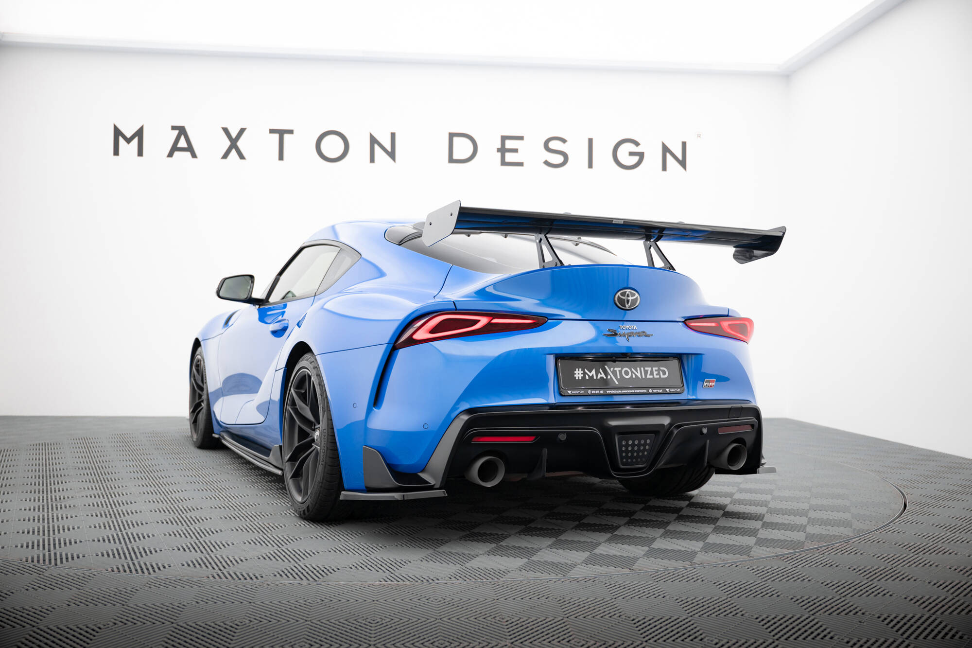 CARBON SPOILER WITH UPPER SWAN MOUNTING SUITABLE FOR TOYOTA SUPRA MK5 – MAXTON DESIGN - 15