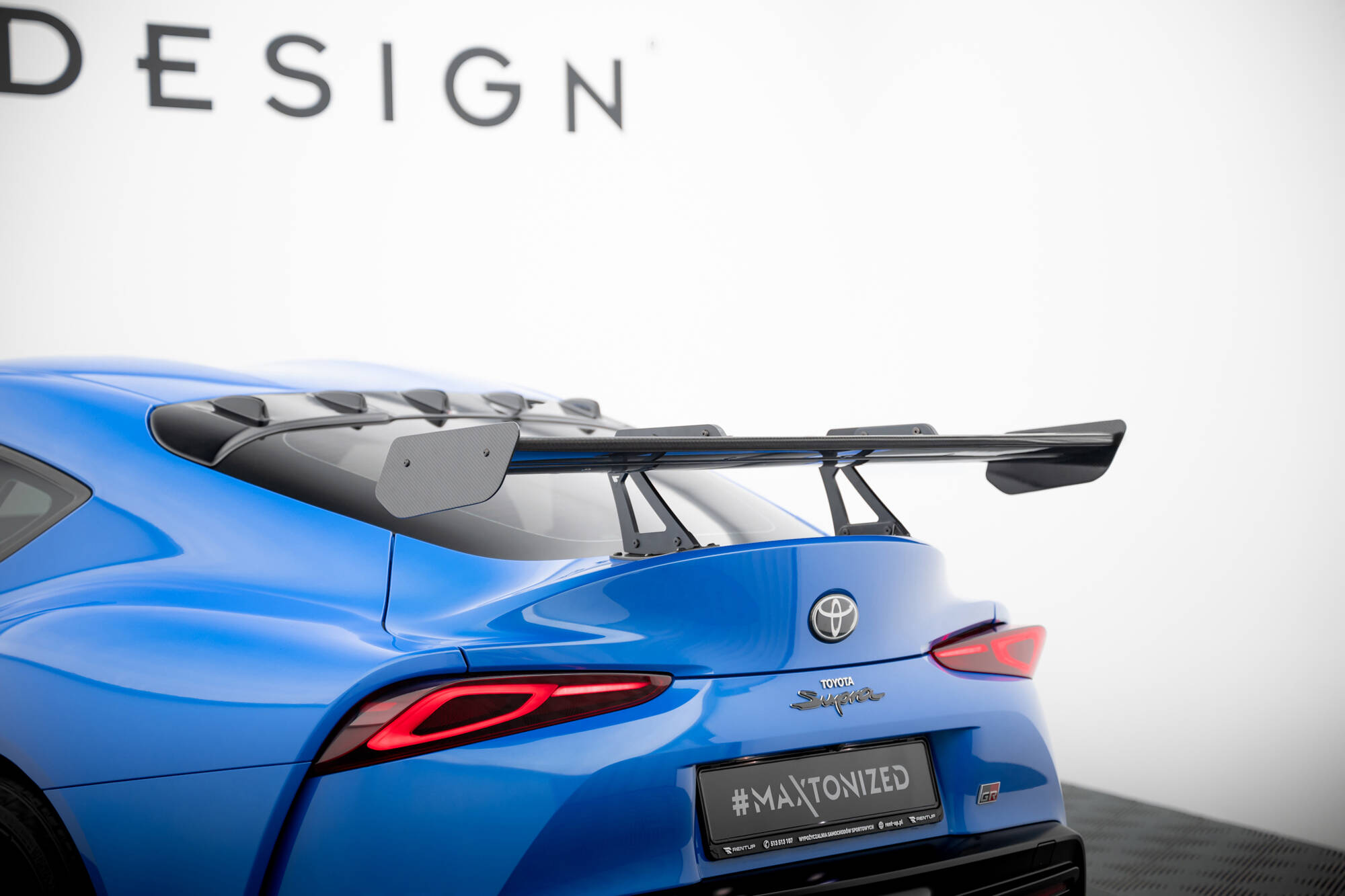 CARBON SPOILER WITH UPPER SWAN MOUNTING SUITABLE FOR TOYOTA SUPRA MK5 – MAXTON DESIGN - 17