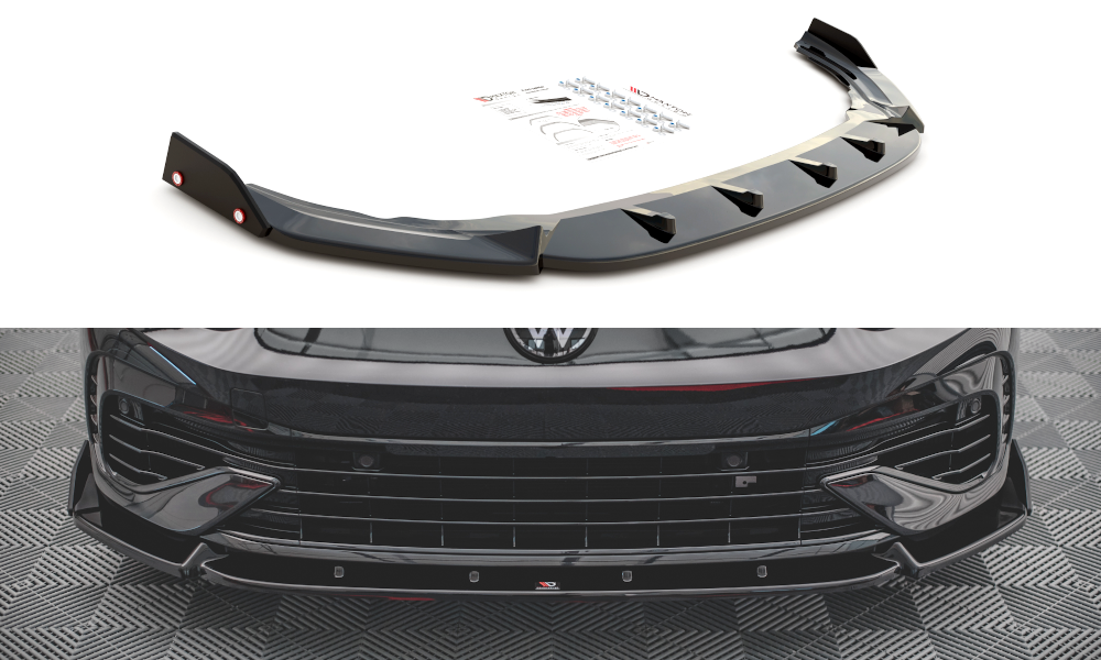 Front Splitter V.2 + Flaps VW Golf R Mk8
