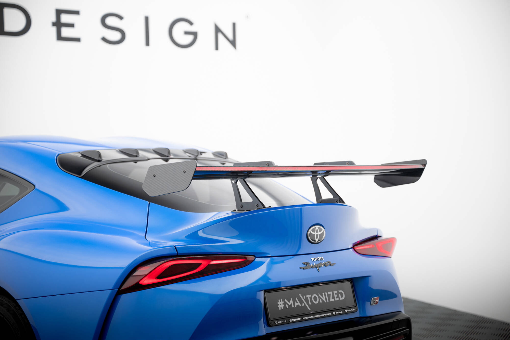 CARBON SPOILER WITH UPPER SWAN MOUNTING + LED SUITABLE FOR TOYOTA SUPRA MK5 – MAXTON DESIGN - 17