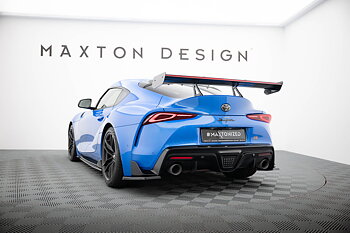 CARBON SPOILER WITH UPPER SWAN MOUNTING + LED SUITABLE FOR TOYOTA SUPRA MK5 – MAXTON DESIGN
