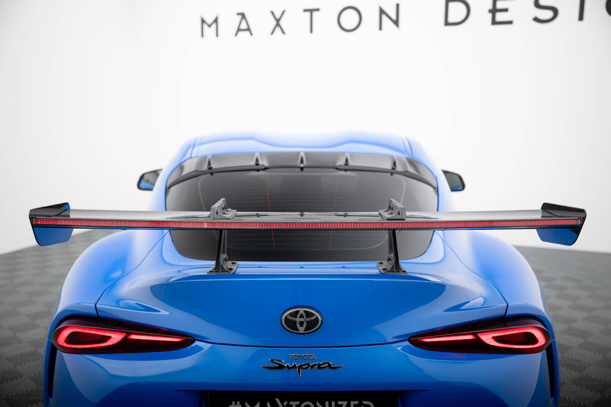 CARBON SPOILER WITH UPPER SWAN MOUNTING + LED SUITABLE FOR TOYOTA SUPRA MK5 – MAXTON DESIGN - 19