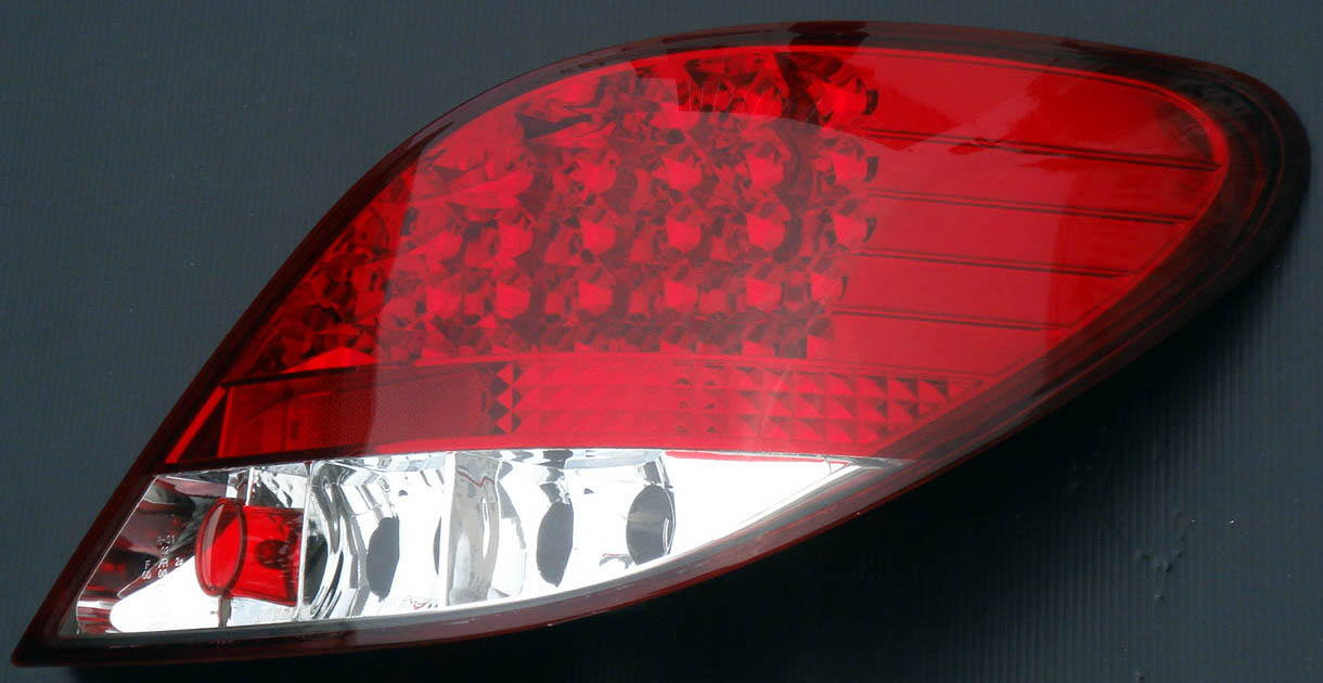 PEUGEOT 207 3/5D LED TAILLIGHTS RED/CLEAR V1