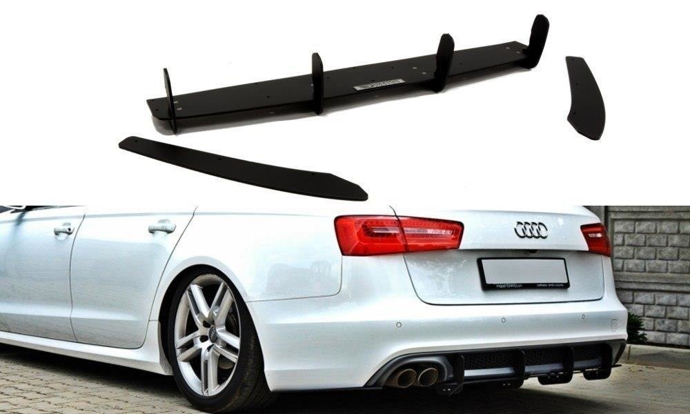 Audi A6 C7 S-line Avant (2.0 TDI) Rear Diffuser & Rear Side Splitters (2011-2014)