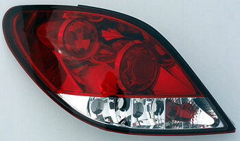 PEUGEOT 207 3/5D TAILLIGHTS RED/CLEAR V1