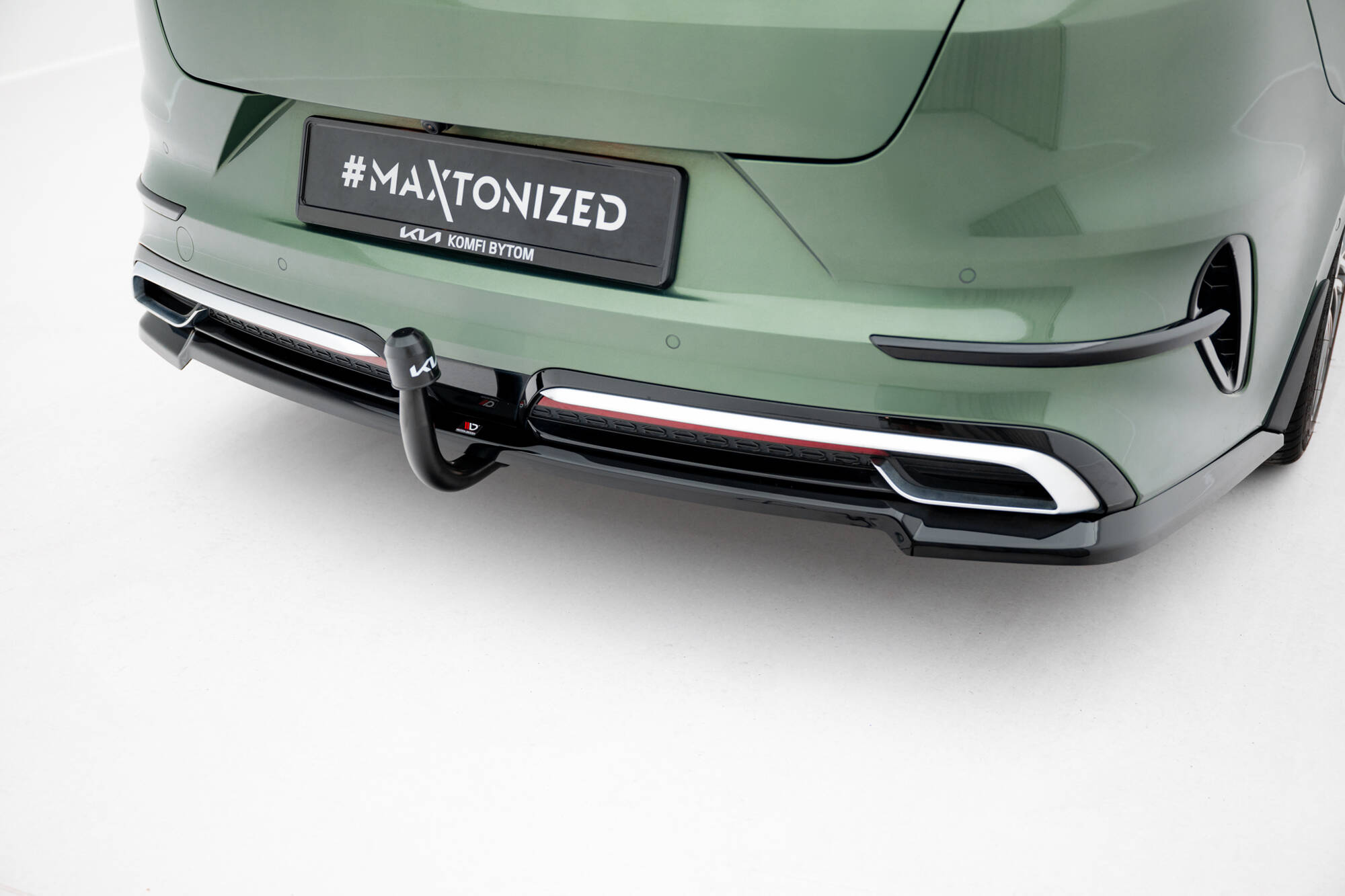 REAR SPLITTER (WITH VERTICAL BARS) SUITABLE FOR KIA PROCEED GT-LINE MK1 FACELIFT – MAXTON DESIGN - 4