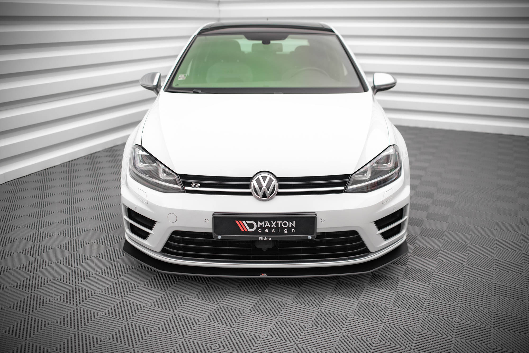 STREET PRO FRONT SPLITTER V.2 SUITABLE FOR VOLKSWAGEN GOLF R MK7 – MAXTON DESIGN - 4