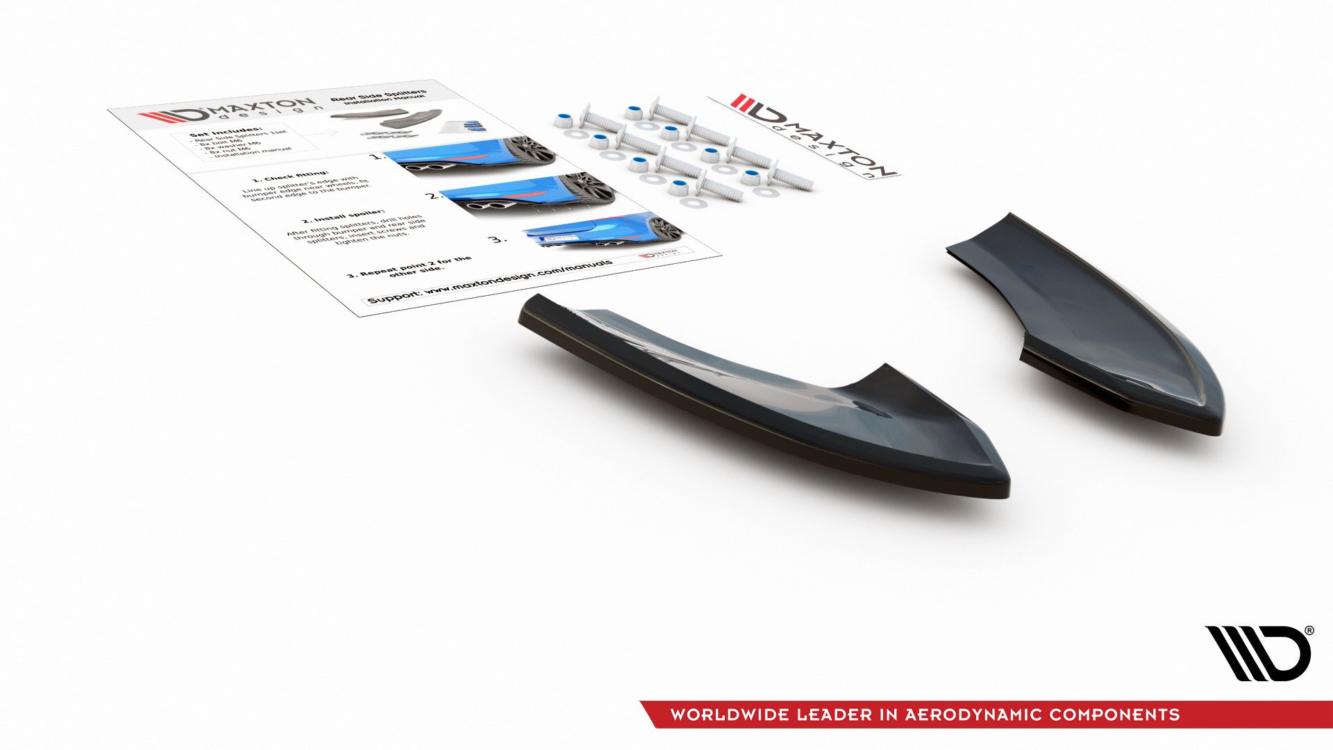 Rear Side Splitters VW Golf 7 GTI TCR - 10