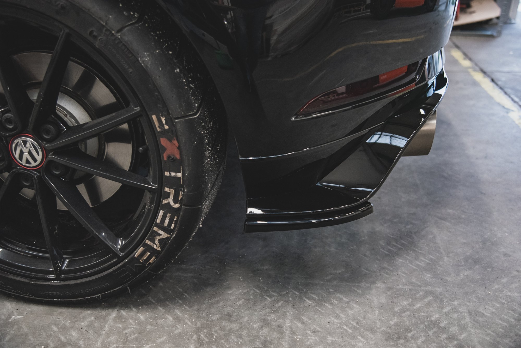 Rear Side Splitters VW Golf 7 GTI TCR - 2