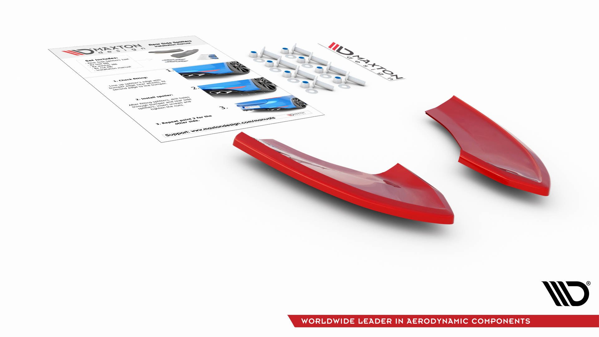 Rear Side Splitters VW Golf 7 GTI TCR - 12