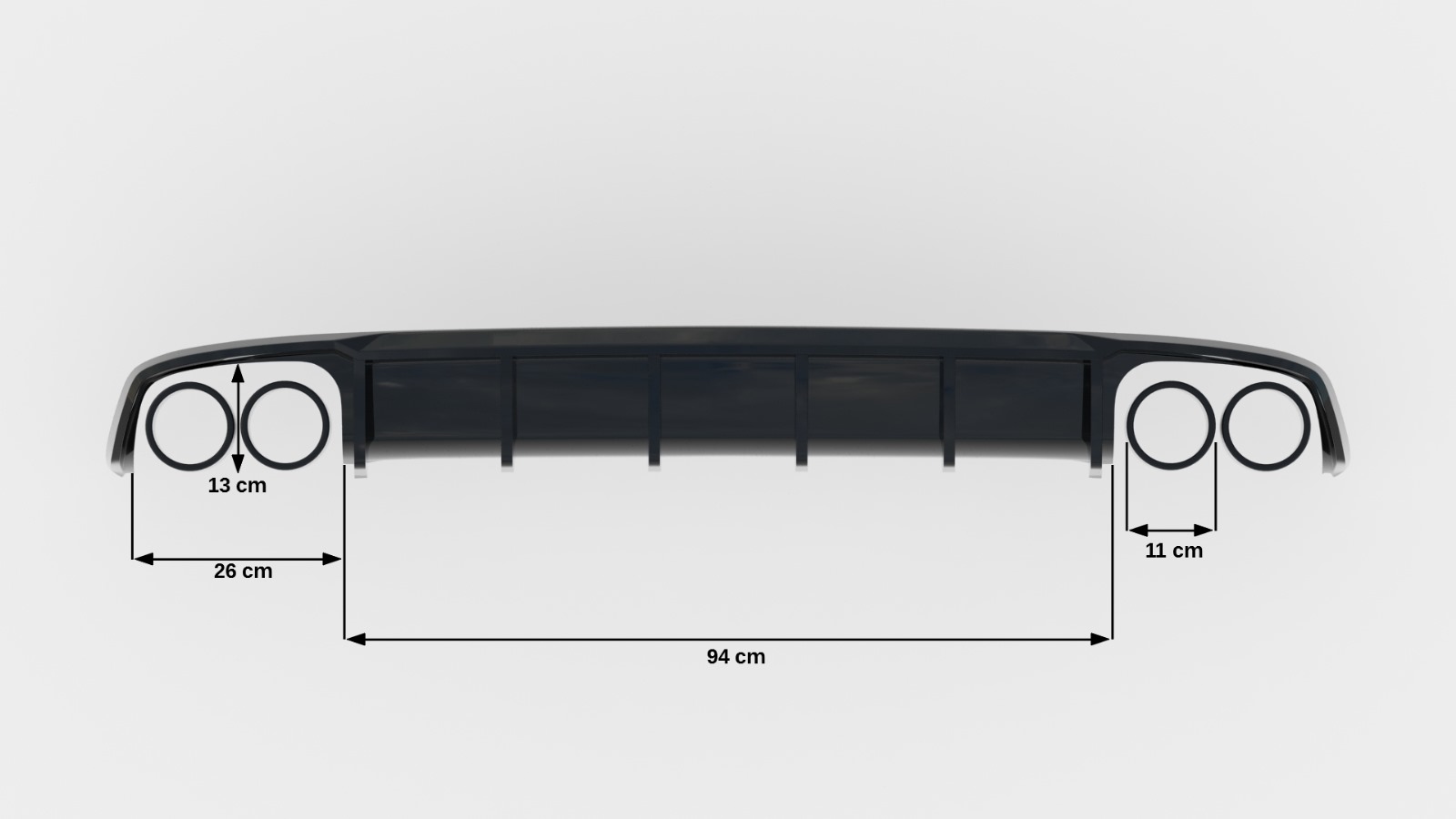 REAR VALANCE SUITABLE FOR AUDI S7 C7 – MAXTON DESIGN - 5