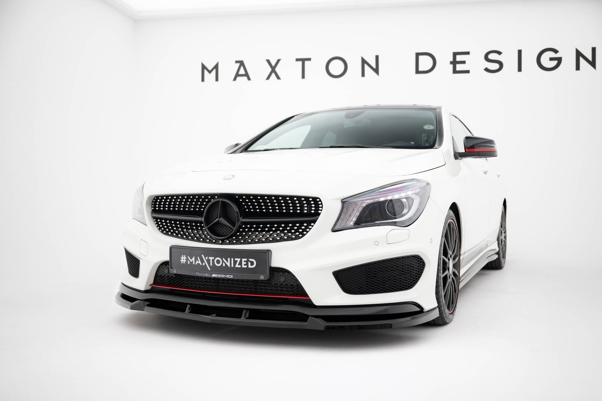 FRONT SPLITTER SUITABLE FOR MERCEDES-BENZ CLA AMG-LINE C117 – MAXTON DESIGN - 2