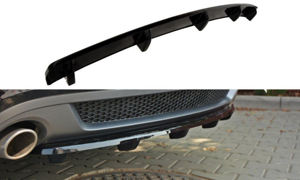 Central Rear Splitter (Vertical Bars) Audi A5 S-Line 8T