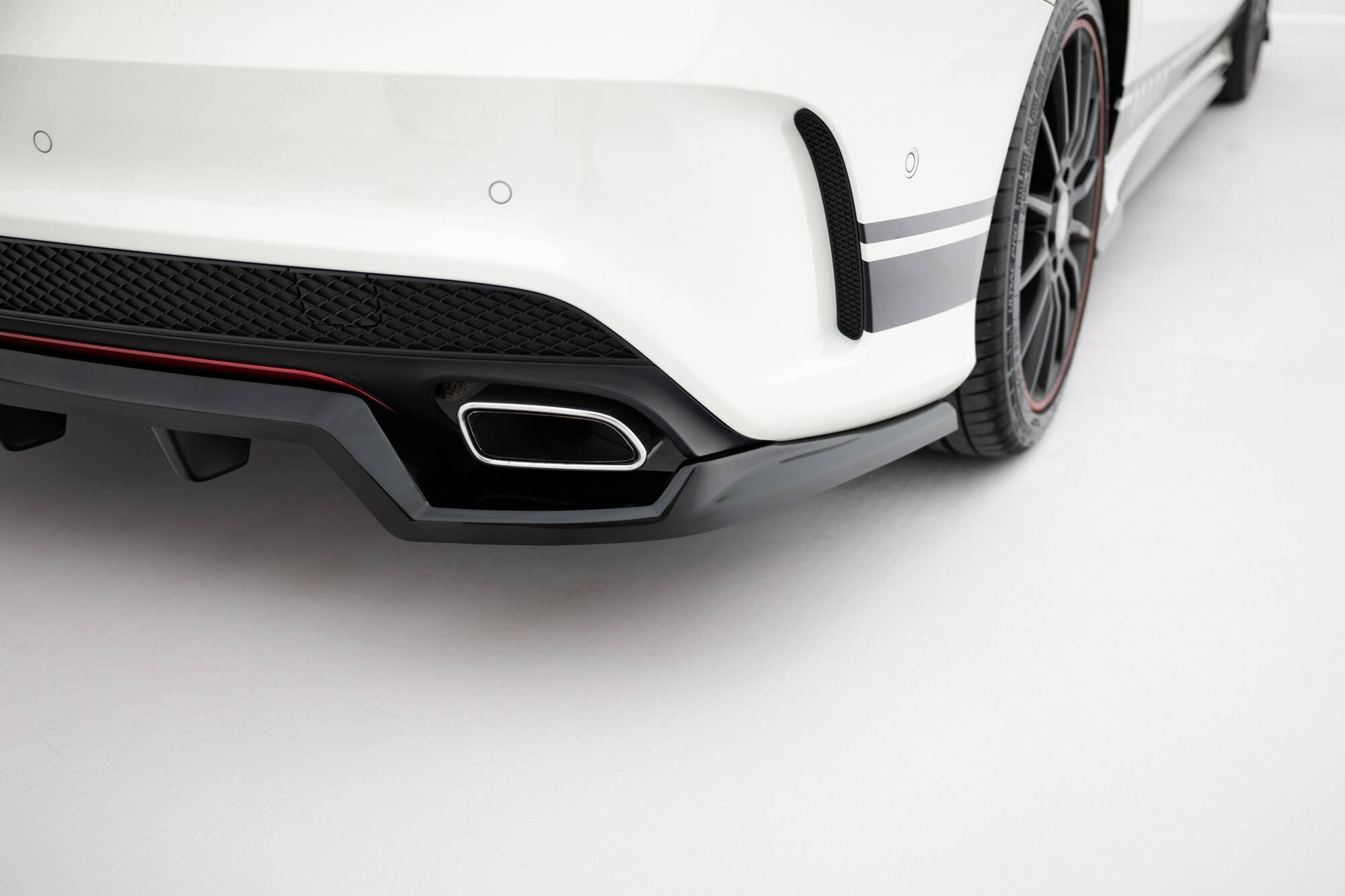 REAR SPLITTER (WITH VERTICAL BARS) SUITABLE FOR MERCEDES-BENZ CLA AMG-LINE C117 – MAXTON DESIGN - 2