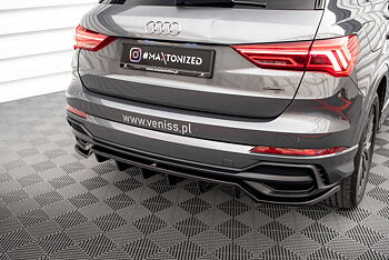 Central Rear Splitter (Vertical Bars) Audi Q3 S-Line F3