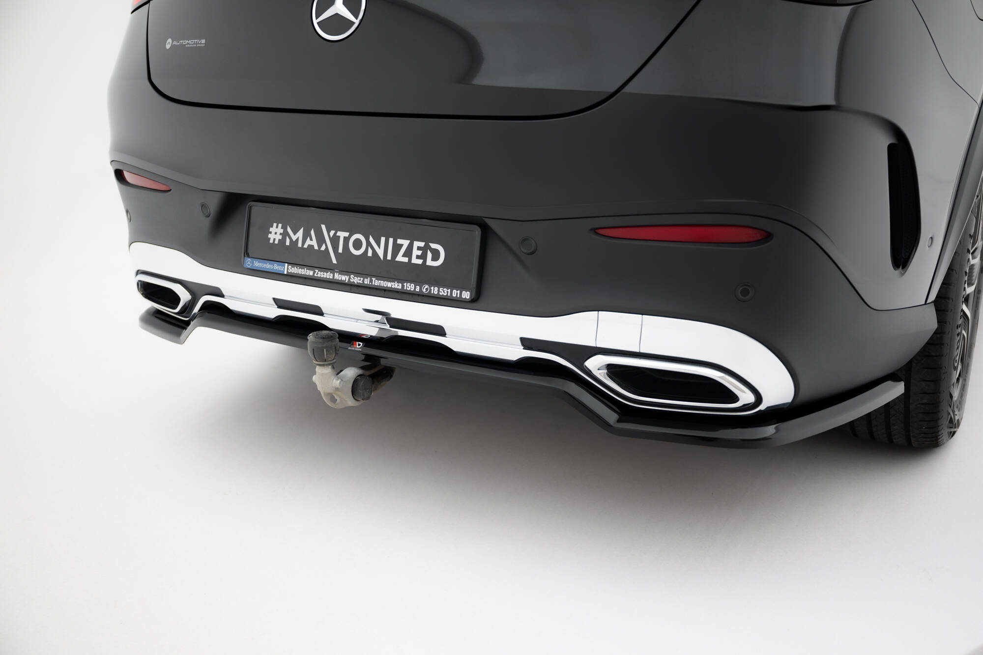 REAR SPLITTER (WITH VERTICAL BARS) SUITABLE FOR MERCEDES-BENZ GLC COUPE AMG-LINE C254 – MAXTON DESIGN - 7