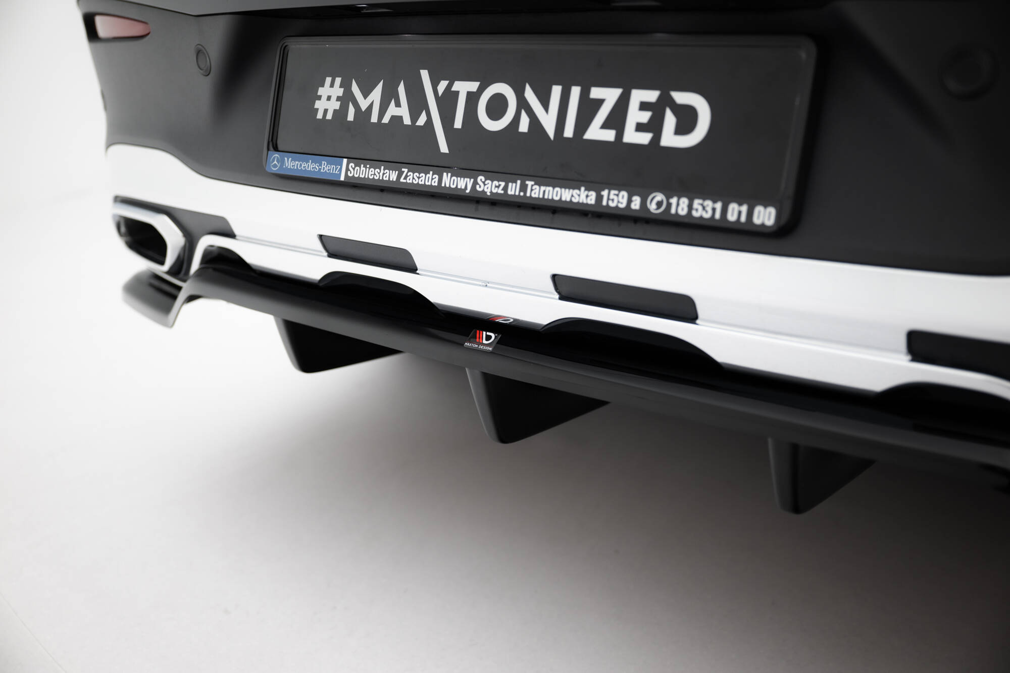 REAR SPLITTER (WITH VERTICAL BARS) SUITABLE FOR MERCEDES-BENZ GLC COUPE AMG-LINE C254 – MAXTON DESIGN - 8