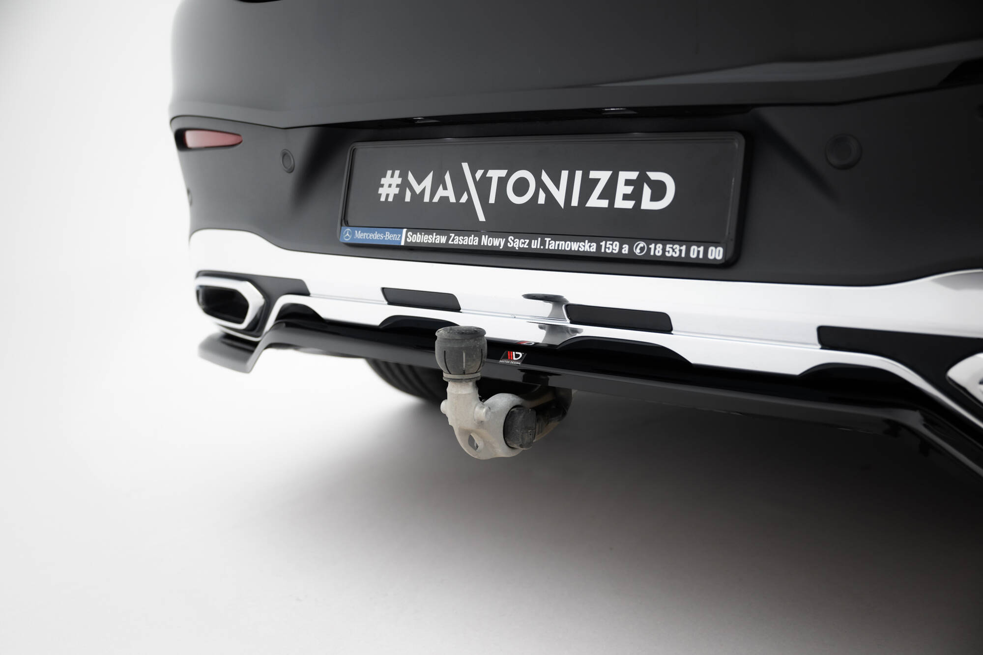 REAR SPLITTER (WITH VERTICAL BARS) SUITABLE FOR MERCEDES-BENZ GLC COUPE AMG-LINE C254 – MAXTON DESIGN - 2