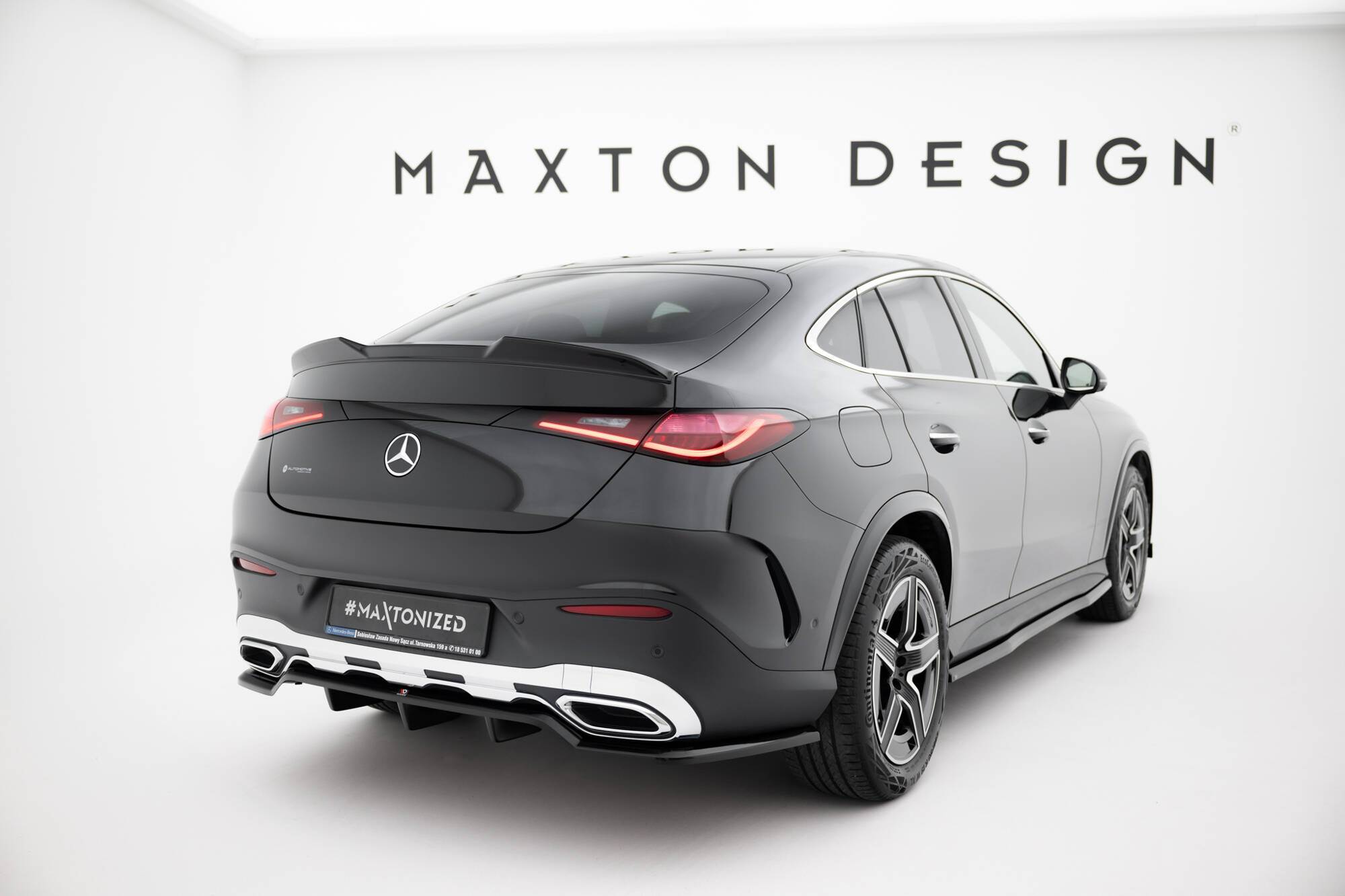 REAR SPLITTER (WITH VERTICAL BARS) SUITABLE FOR MERCEDES-BENZ GLC COUPE AMG-LINE C254 – MAXTON DESIGN - 4