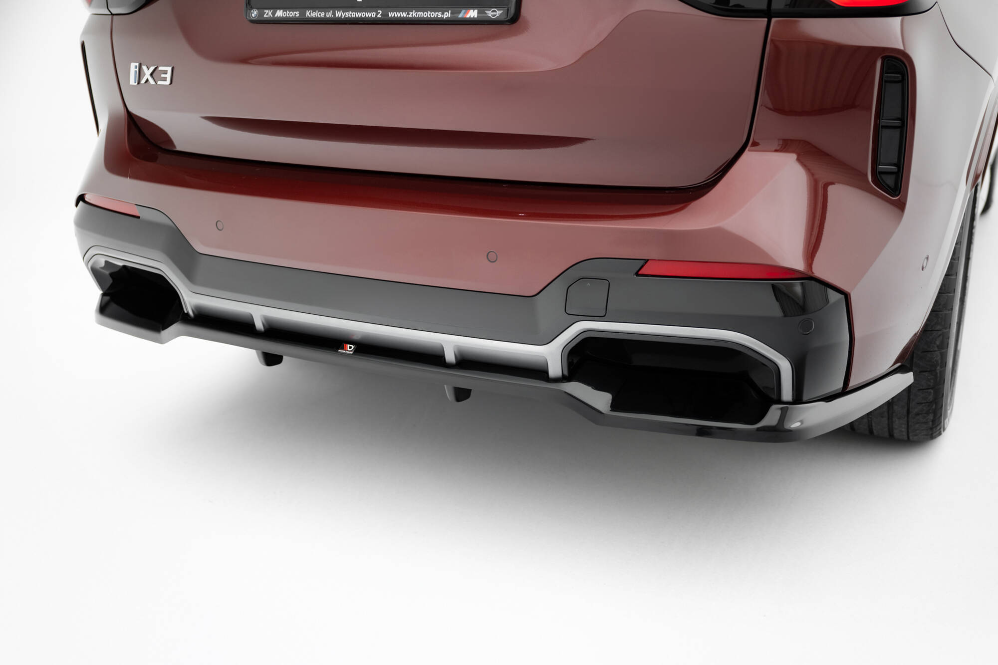 REAR SPLITTER (WITH VERTICAL BARS) SUITABLE FOR BMW IX3 M-PACK G08 FACELIFT – MAXTON DESIGN - 3