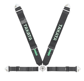 TAKATA RACING HARNESS RACE 4-POINT BLACK SNAP-ON