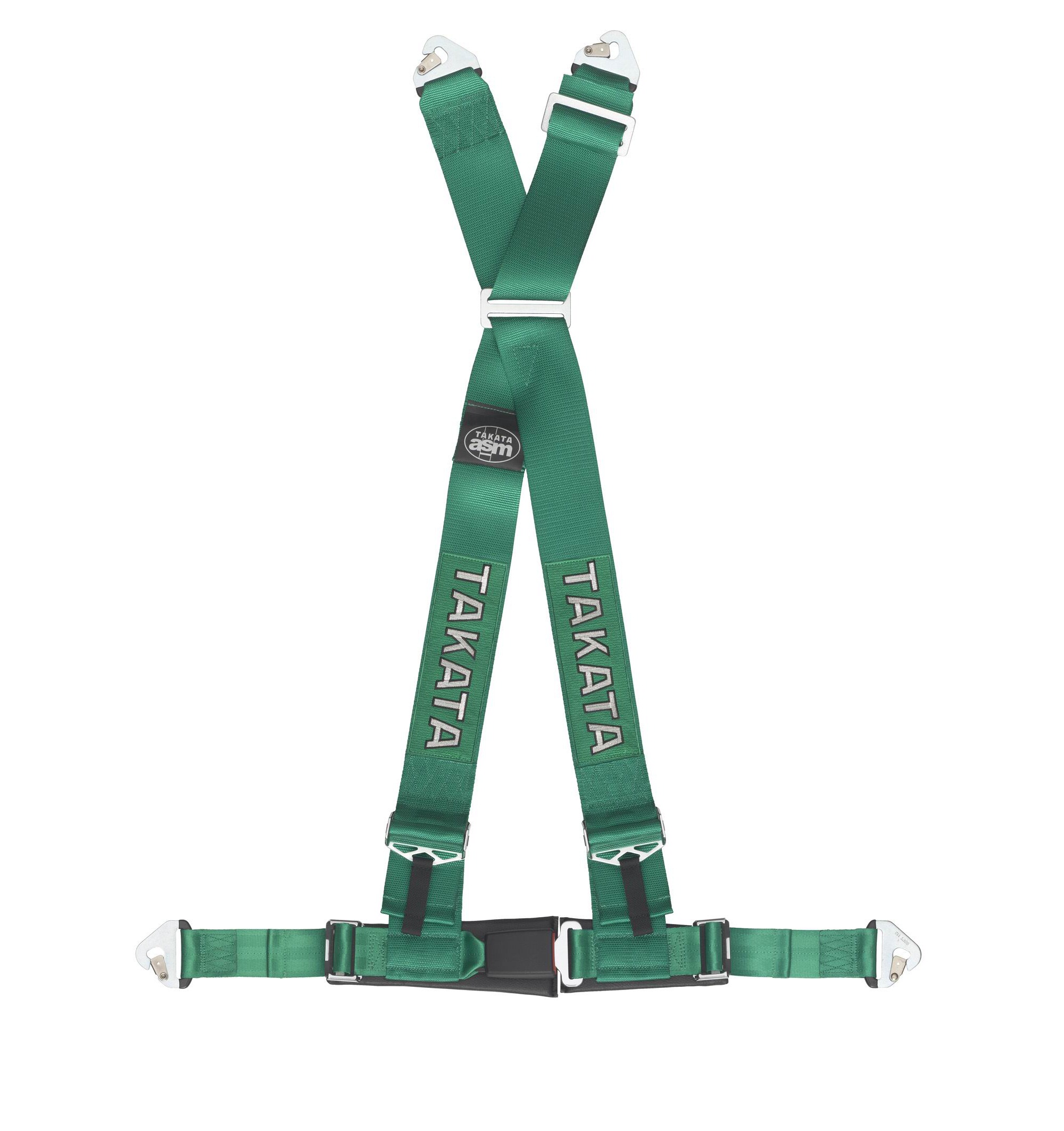 TAKATA RACING HARNESS DRIFT III 4-POINT GREEN SNAP-ON