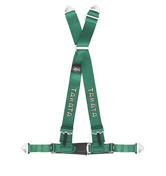 TAKATA RACING HARNESS DRIFT III 4-POINT GREEN SNAP-ON