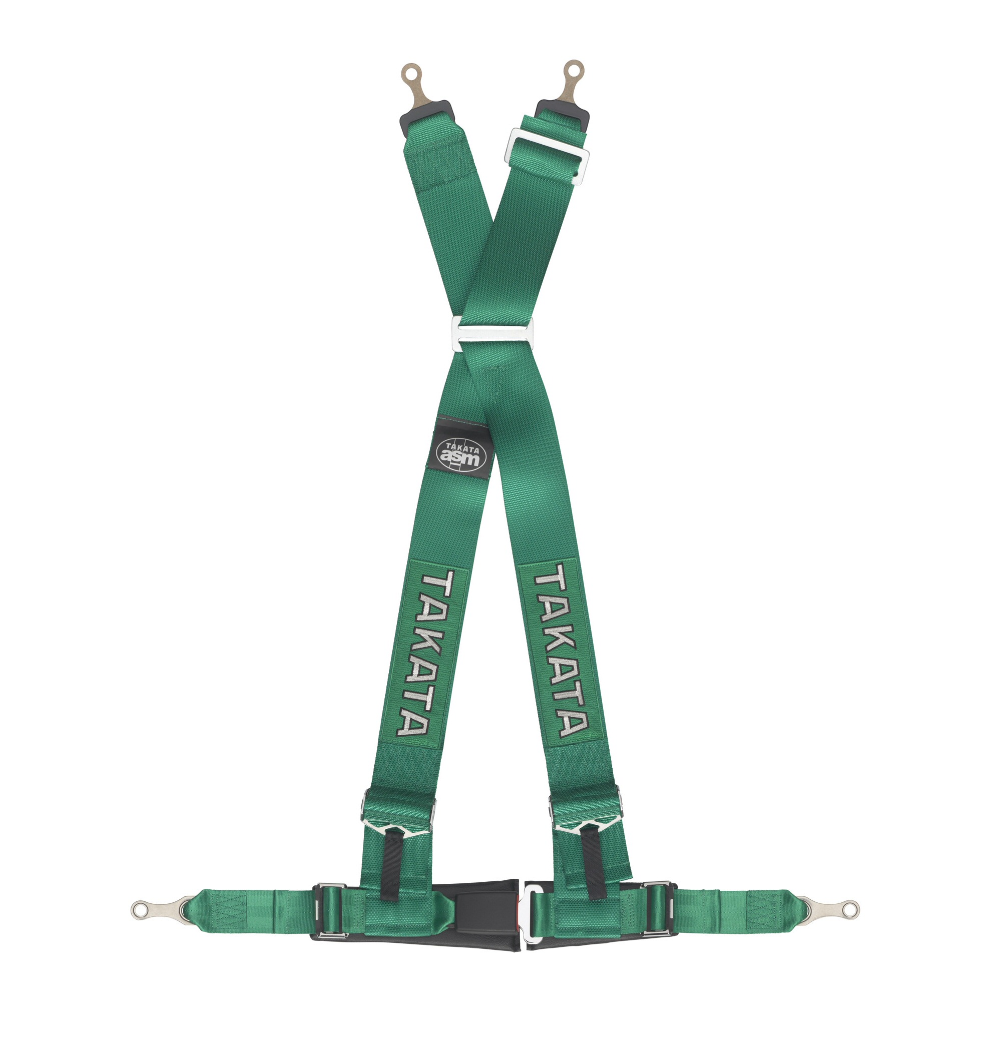 TAKATA RACING HARNESS DRIFT III 4-POINT GREEN BOLT-ON