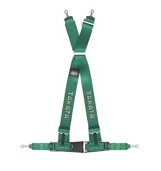 TAKATA RACING HARNESS DRIFT III 4-POINT GREEN BOLT-ON