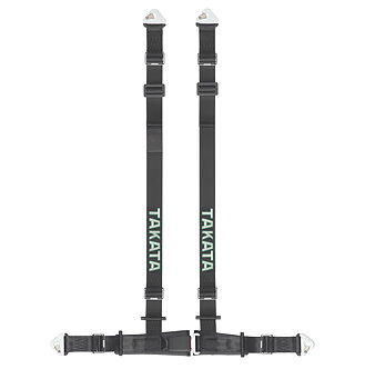 TAKATA RACING HARNESS DRIFT II 4-POINT BLACK SNAP-ON