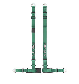 TAKATA RACING HARNESS DRIFT II 4-POINT GREEN SNAP-ON