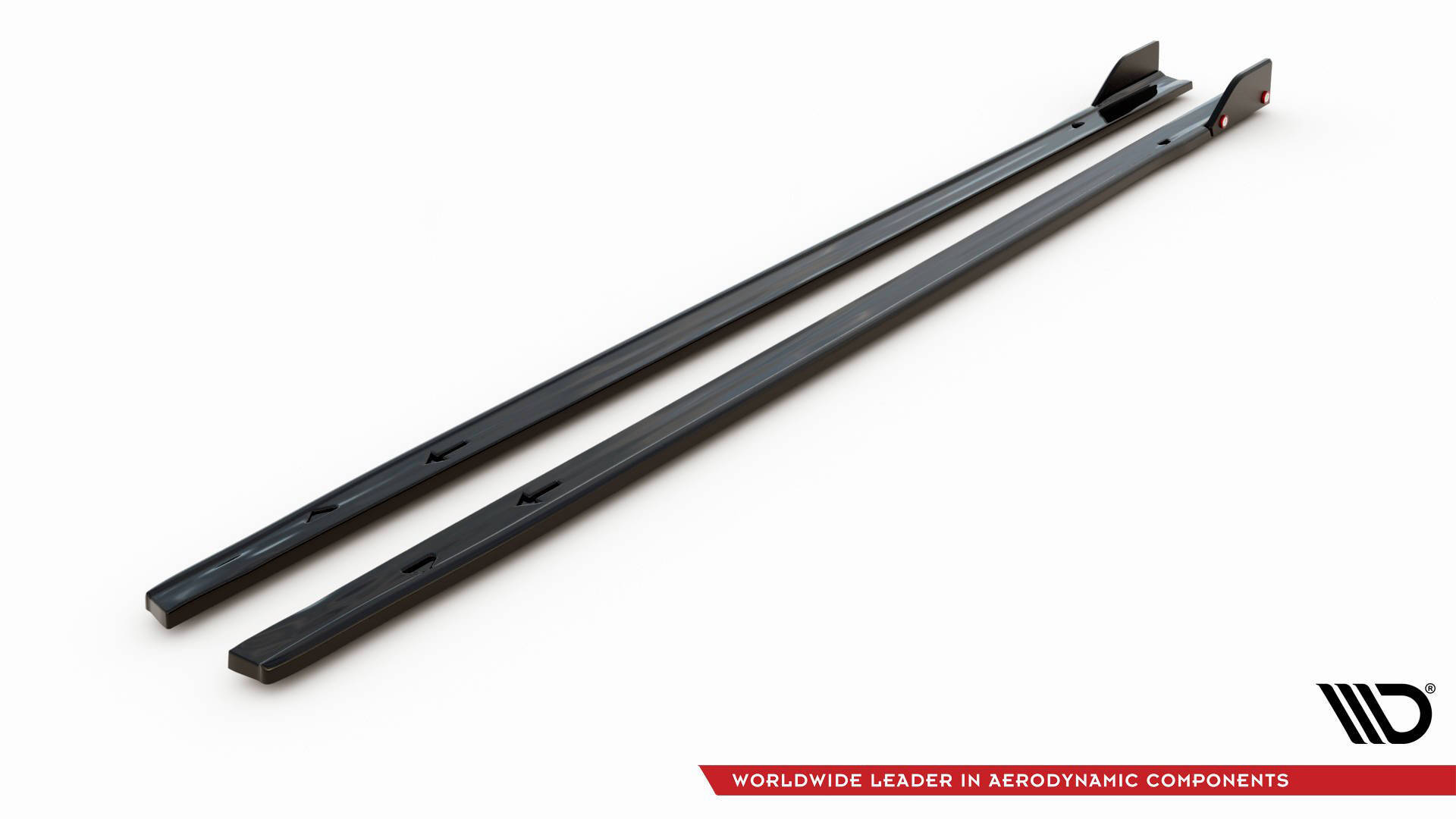 Side Skirts Diffusers V.2 + Flaps Volkswagen Golf GTI / GTE / GTI Clubsport / R-Line Mk8 - 6