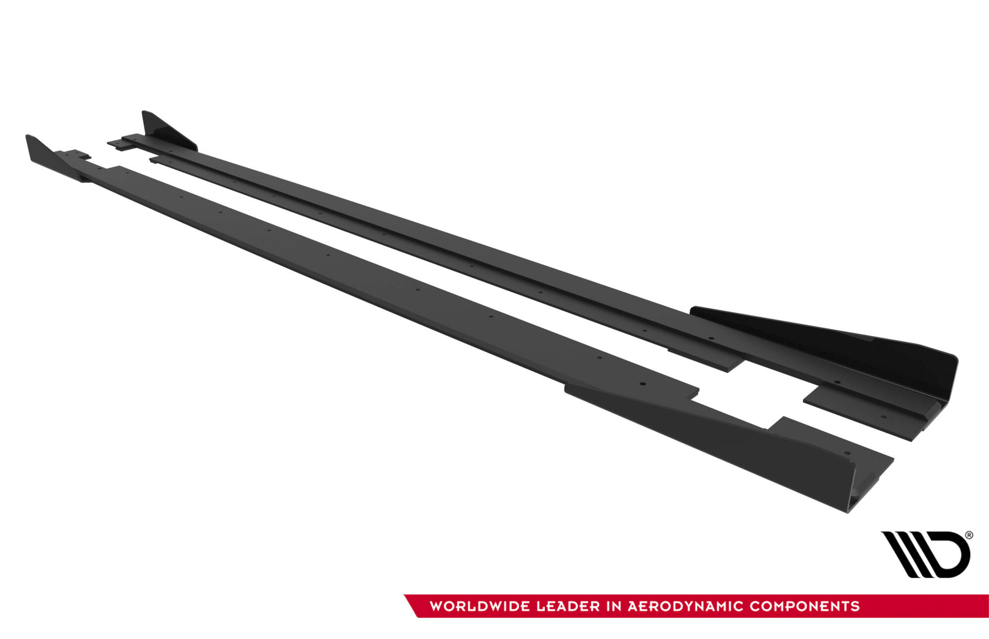 STREET PRO SIDE SKIRTS DIFFUSERS + FLAPS SUITABLE FOR AUDI TT S / TT S-LINE 8J FACELIFT – MAXTON DESIGN - 4