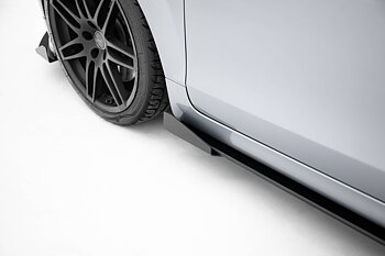 STREET PRO SIDE SKIRTS DIFFUSERS + FLAPS SUITABLE FOR AUDI TT S / TT S-LINE 8J FACELIFT – MAXTON DESIGN