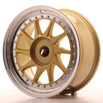 JAPAN RACING JR26 17X8 ET20-35 BLANK GOLD