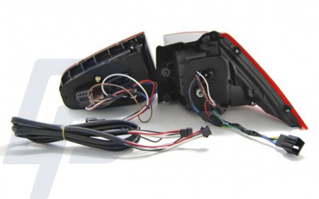 LED TAILLIGHTS VW GOLF 7 13- RED SMOKE LED SEQ R LOOK - 4