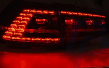 LED TAILLIGHTS VW GOLF 7 13- RED SMOKE LED SEQ R LOOK
