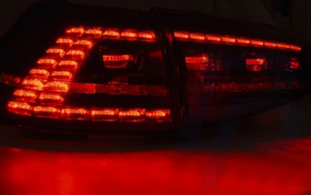 LED TAILLIGHTS VW GOLF 7 13- SMOKE LED SEQ R LOOK - 2