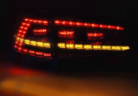 LED TAILLIGHTS VW GOLF 7 13- SMOKE LED SEQ R LOOK - 3