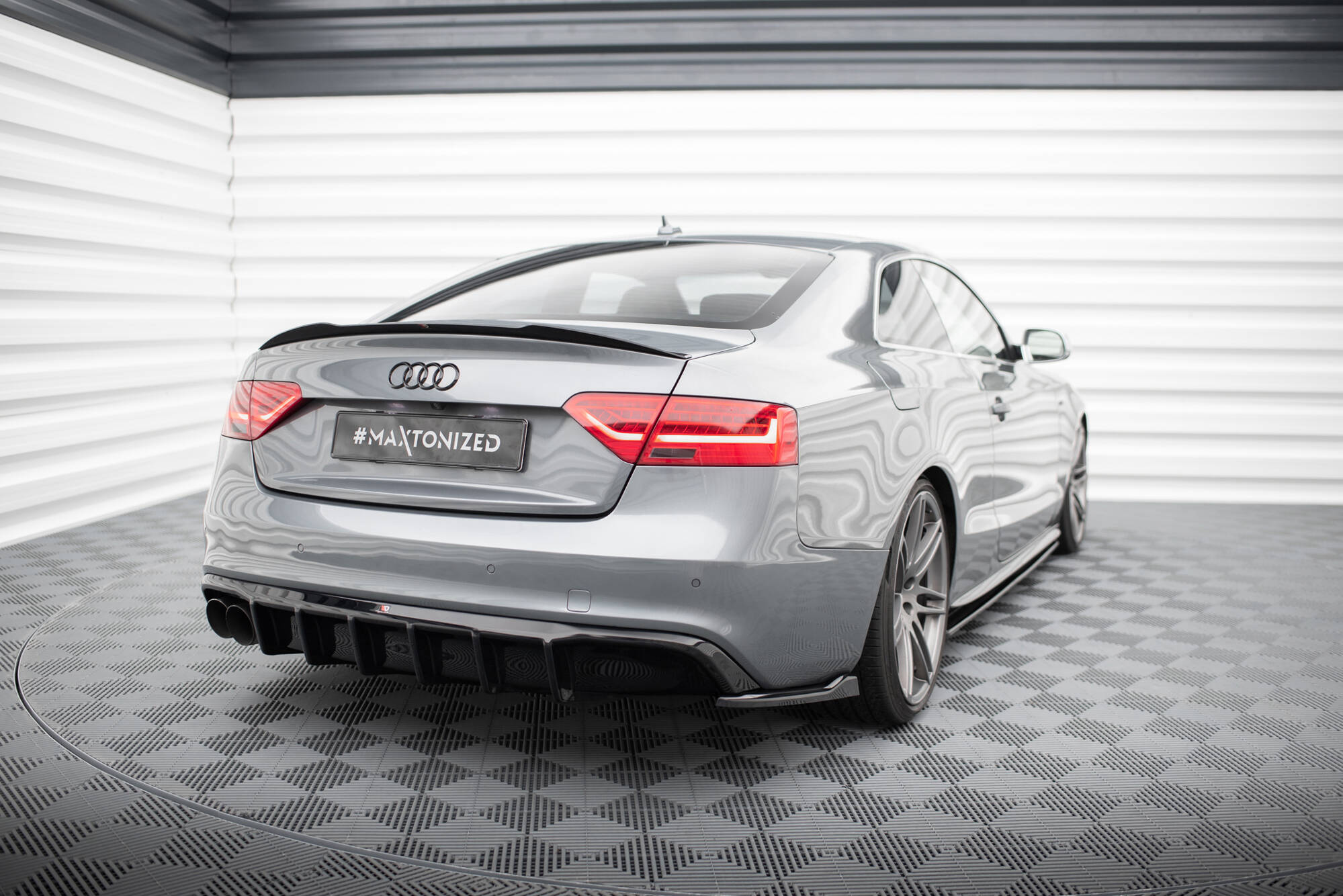 Rear Valance Audi A5 S-Line Coupe / Sportback 8T Facelift (Single side dual exhaust version) - 2