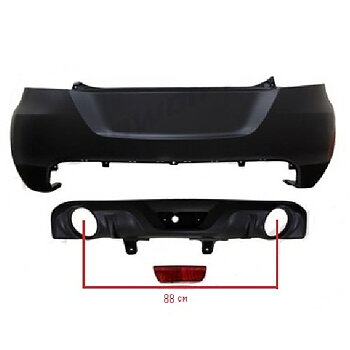 SUZUKI SWIFT 12+ 3/5D OEM SPORT LOOK REAR BUMPER SET [SIX]