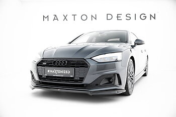 FRONT SPLITTER  V.2 SUITABLE FOR AUDI A5 F5 FACELIFT – MAXTON DESIGN