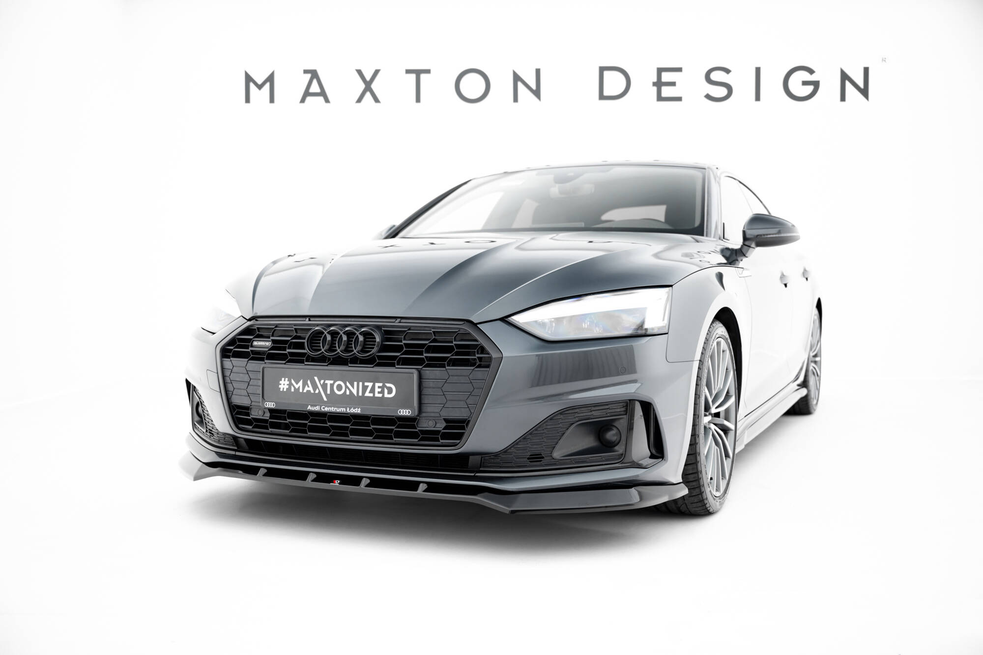 FRONT SPLITTER  V.2 SUITABLE FOR AUDI A5 F5 FACELIFT – MAXTON DESIGN - 4