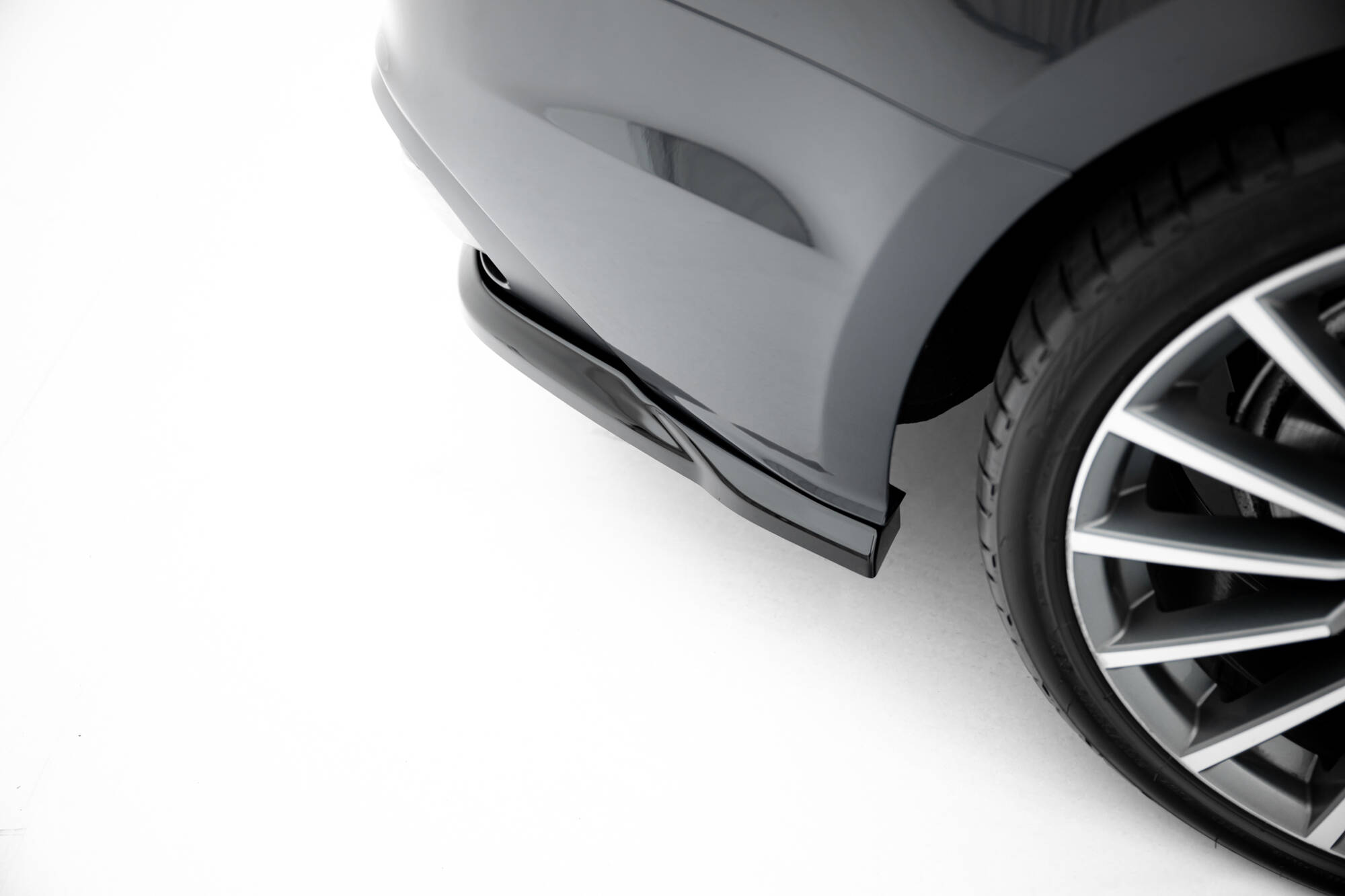 REAR SPLITTER (WITH VERTICAL BARS) SUITABLE FOR AUDI A5 F5 FACELIFT – MAXTON DESIGN - 3