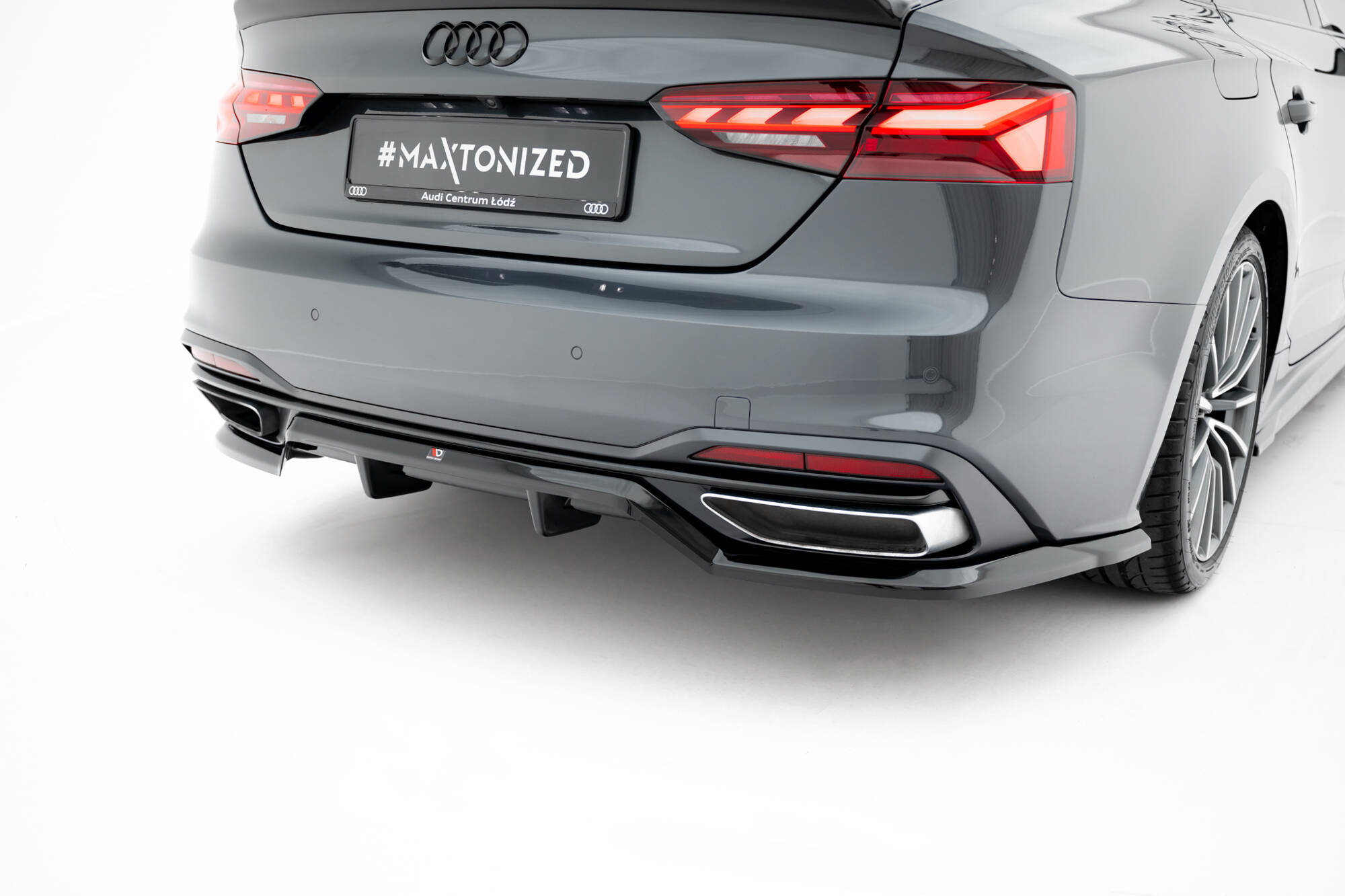 REAR SPLITTER (WITH VERTICAL BARS) SUITABLE FOR AUDI A5 F5 FACELIFT – MAXTON DESIGN - 6